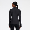 Casaca Training Sport Essentials Space Dye Quarter Zip Mujer Black