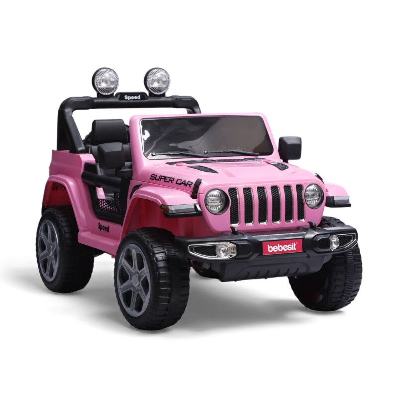 Jeep Renegado a batería de 12V Bebesit Rosado Jeep Renegado a batería de 12V Bebesit Rosado