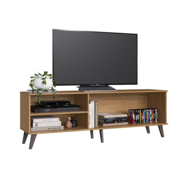 RACK 2 PUERTAS CON ESTANTES PARA TV - NATURAL/BLANCO RACK 2 PUERTAS CON ESTANTES PARA TV - NATURAL/BLANCO