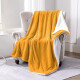 Frazada Manta Polar Termica Con Corderito 2 Plazas Amarillo
