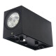 Aplique Exterior Jardin Bidimensional Rectangular Gu10 Luz Negro