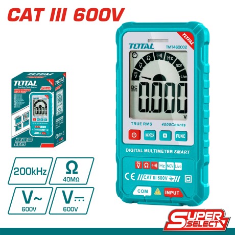 TESTER DIGITAL 600V CAT.III TOTAL TESTER DIGITAL 600V CAT.III TOTAL