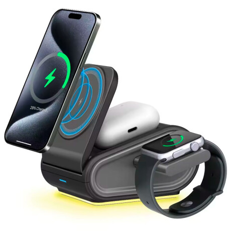 ACCESORIO INTERIOR - CARGADOR MAGNETICO TELEFONO CELULAR 4 EN 1 - ACCESORIO INTERIOR - CARGADOR MAGNETICO TELEFONO CELULAR 4 EN 1 -