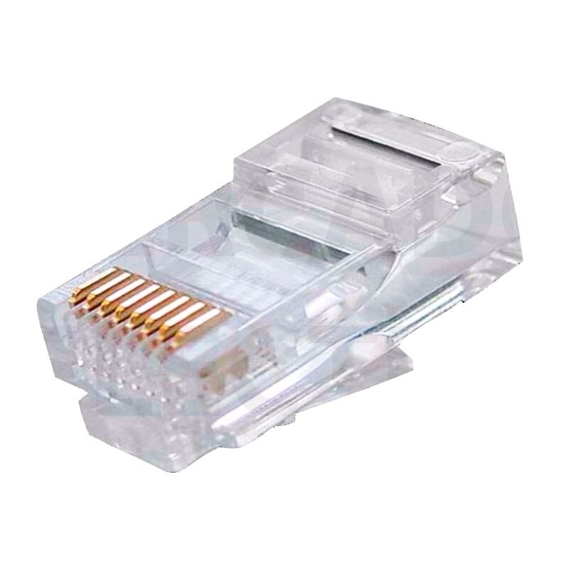 FICHA MACHO RJ45 CAT6 50 MICRONES NUEVO FICHA MACHO RJ45 CAT6 50 MICRONES NUEVO