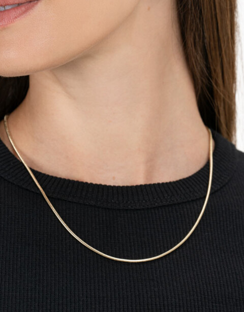Collares Cortos Metal Collar Mix And Match - Dorado
