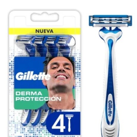 GILLETTE DERMA PROTECCION MAQUINAS 4 UNIDADES GILLETTE DERMA PROTECCION MAQUINAS 4 UNIDADES