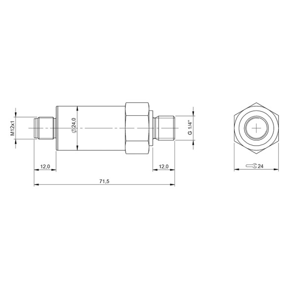 Sensor de presión 0-10 BAR a 20mA BF0214