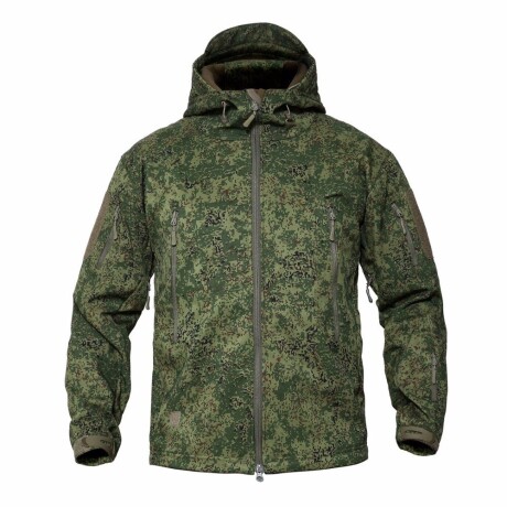 Campera táctica en neopreno Pixelado Verde