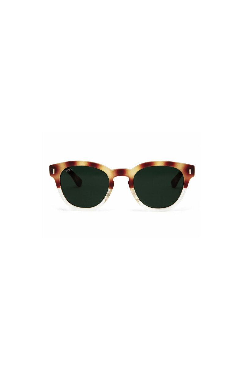 Lentes Tiwi Cannes Bicolor Havana / Beige With Green Lenses