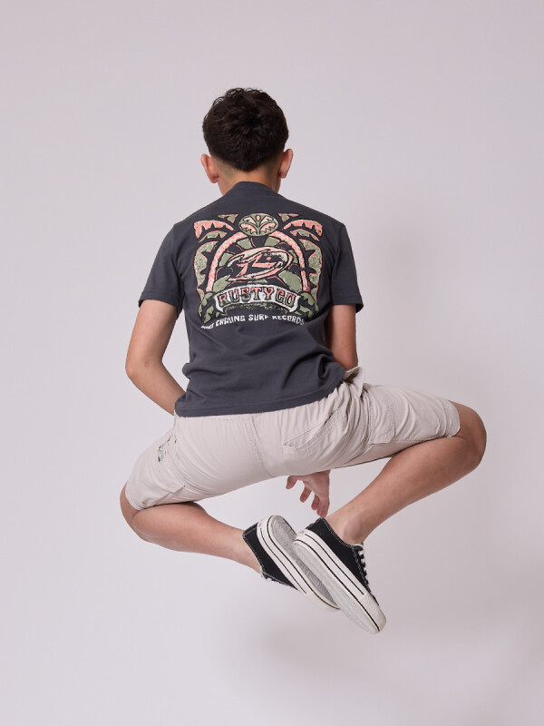 T-SHIRT MUNKE TEEN RUSTY Gris Oscuro