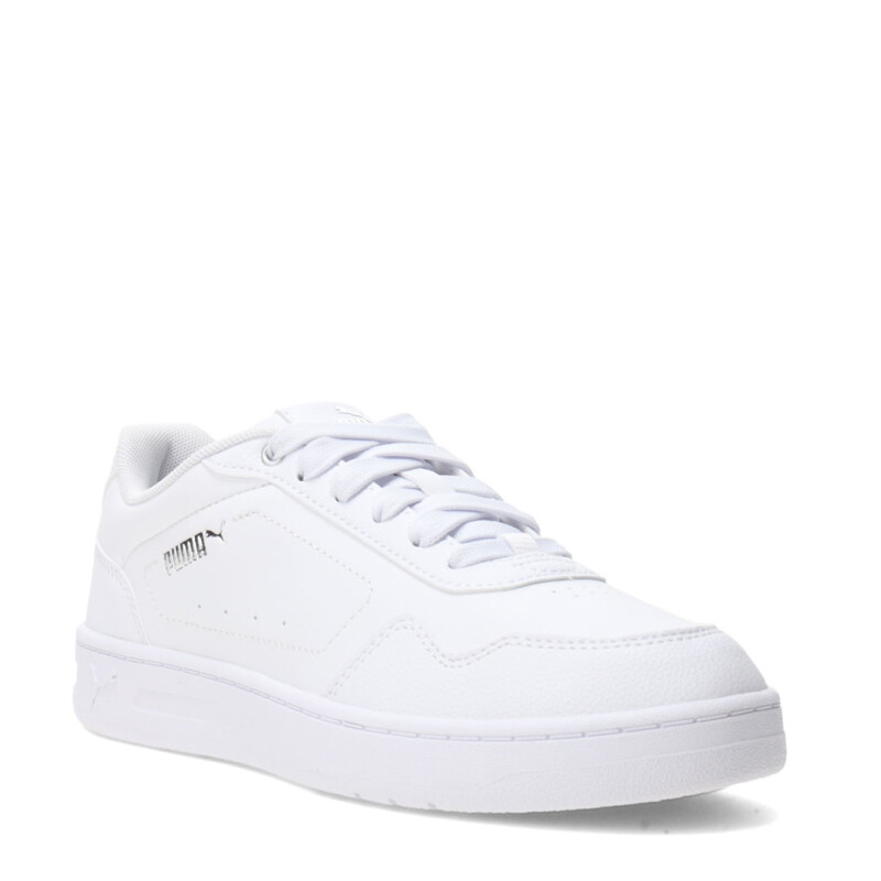 Championes de Mujer Puma Court Classy Blanco - Plata