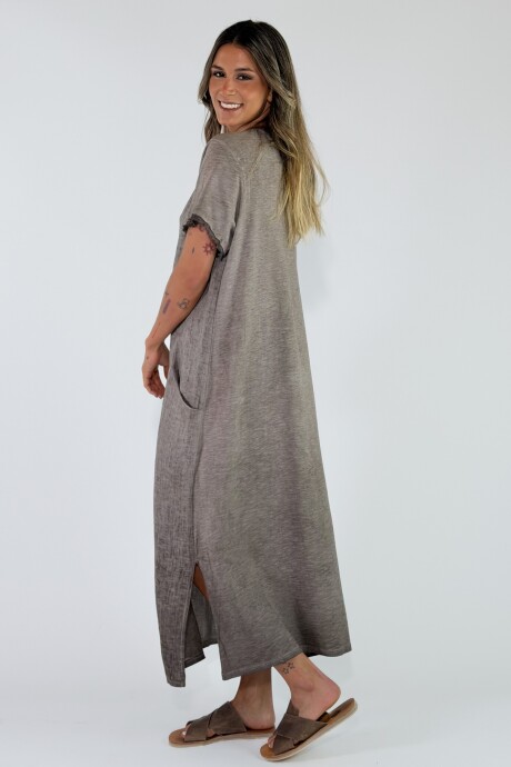 VESTIDO CAICOS Marron