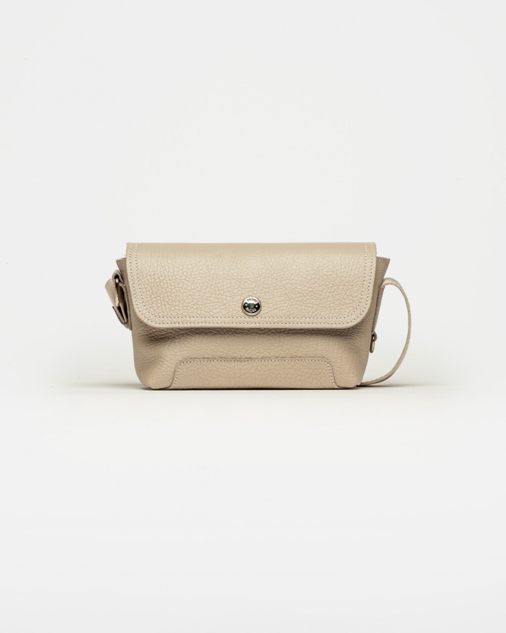 Mini bag Juliette en cuero graneado Vison
