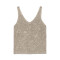 VMLEILANI FLOWER SL V-NECK TOP Cement