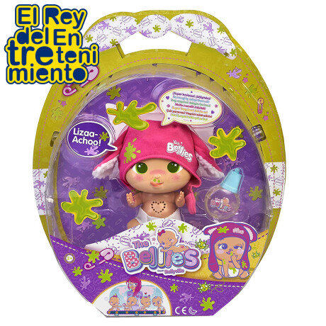 Muñeca Interactiva The Bellies 15 cm + Accesorios Liz-Achoo
