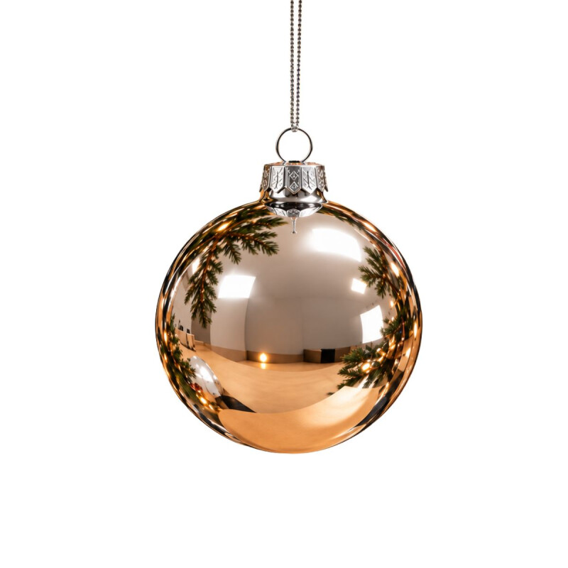 Esfera de Navidad Plateada Metalizada Esfera de Navidad Plateada Metalizada