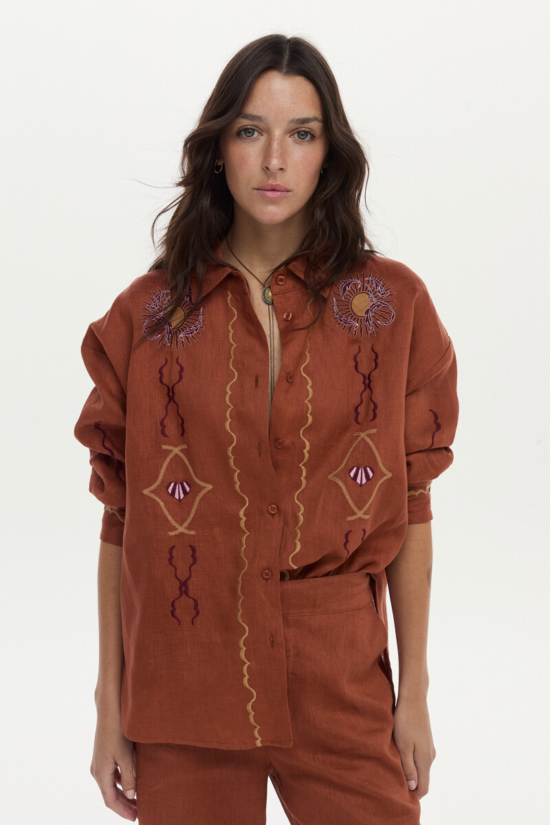 Camisa Alena Ladrillo