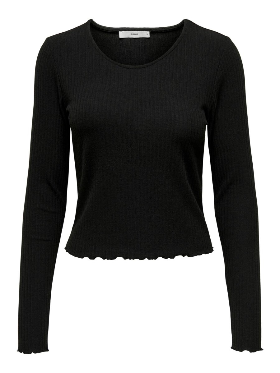 Polera Emma Texturizada - Black 