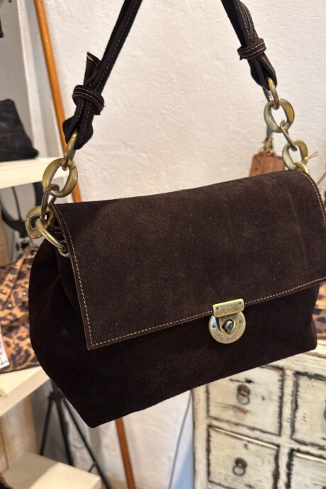 Cartera Charlotte Charlotte Gamuza Chocolate