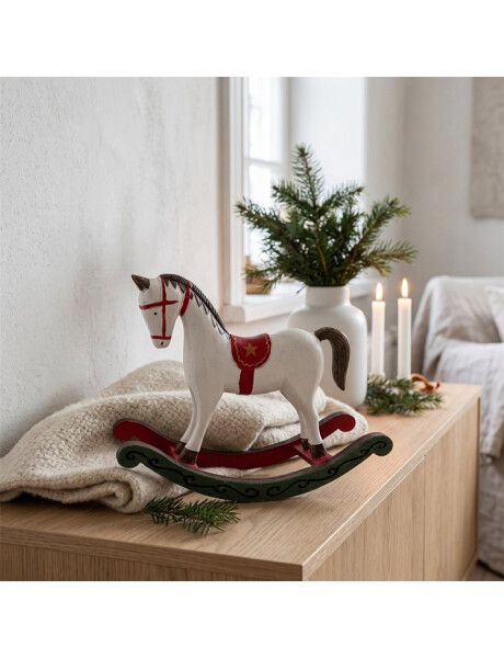 CABALLO MECEDOR DECORATIVO 20CM CABALLO MECEDOR DECORATIVO 20CM