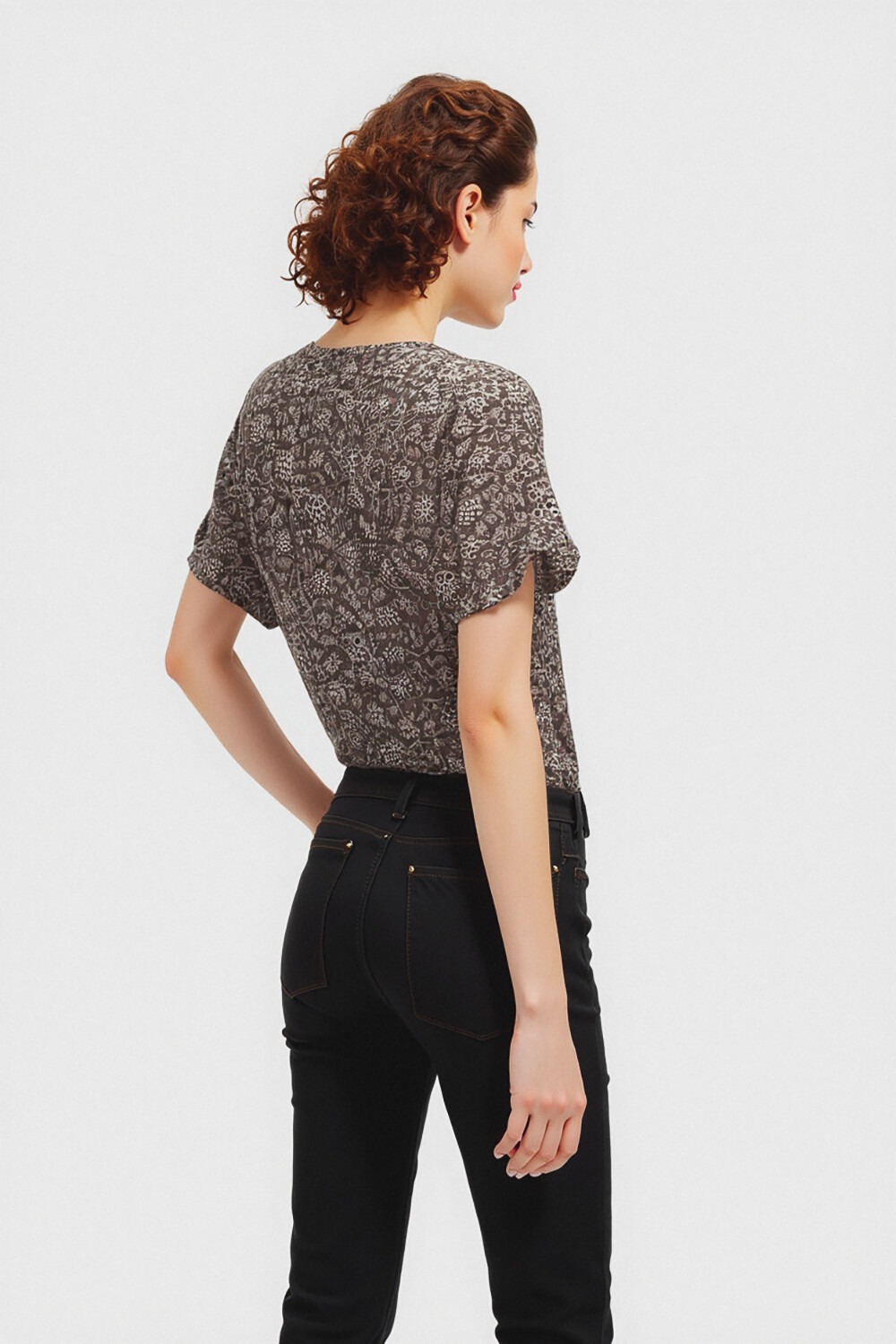 Blusa Trim Estampado 1