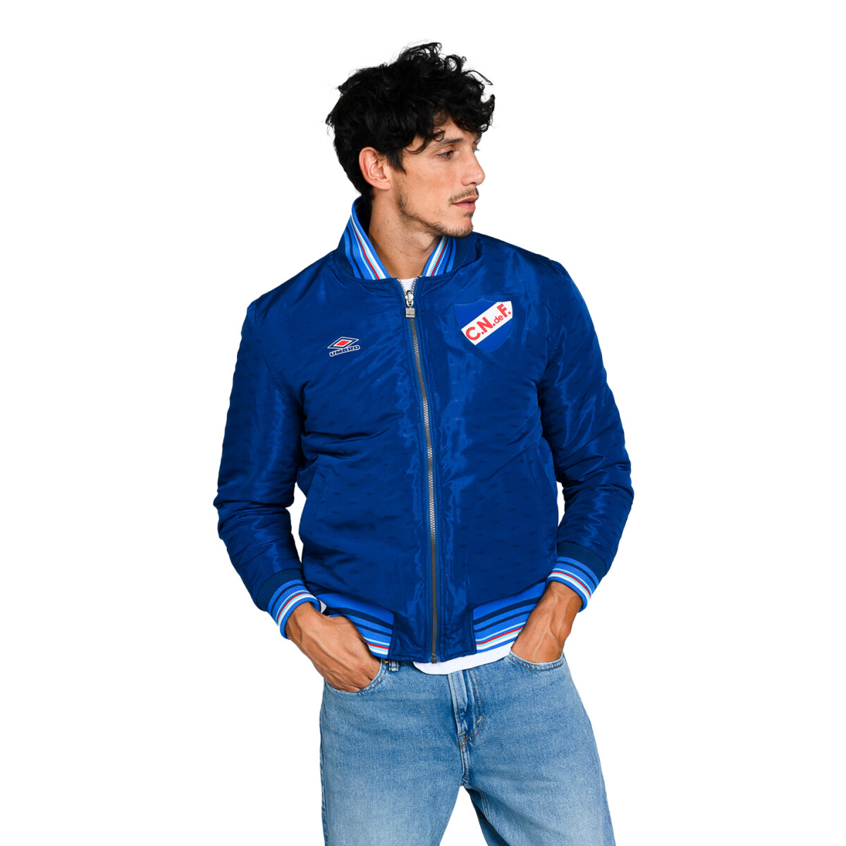 Campera de Hombre Umbro Ramsey CNdeF Umbro - Azul Marino - Azul Real - Rojo 