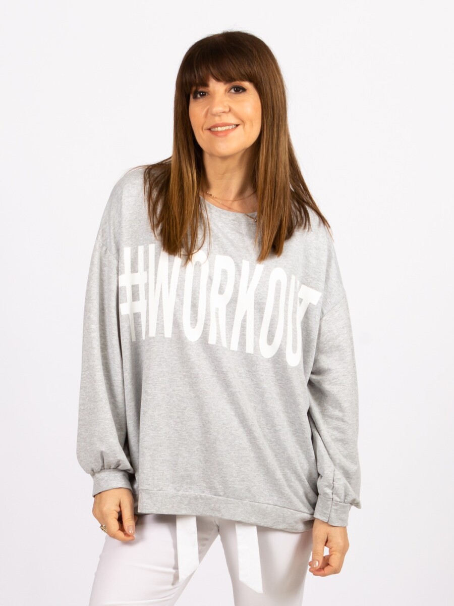 Sweater #Workout - Gris 