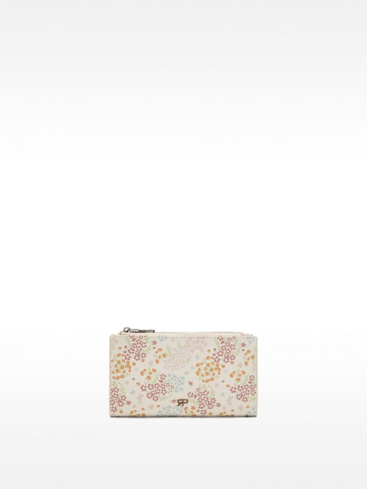 Cartera Con Textura Estampado Floral multicolor