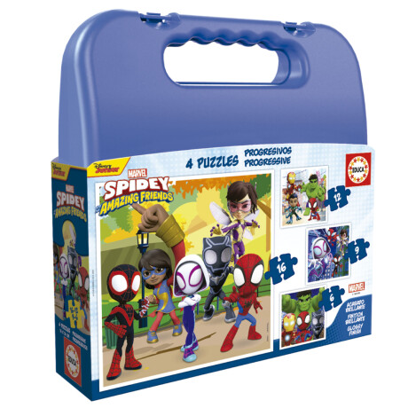 Set de 4 Puzzles Educa Spidey 001
