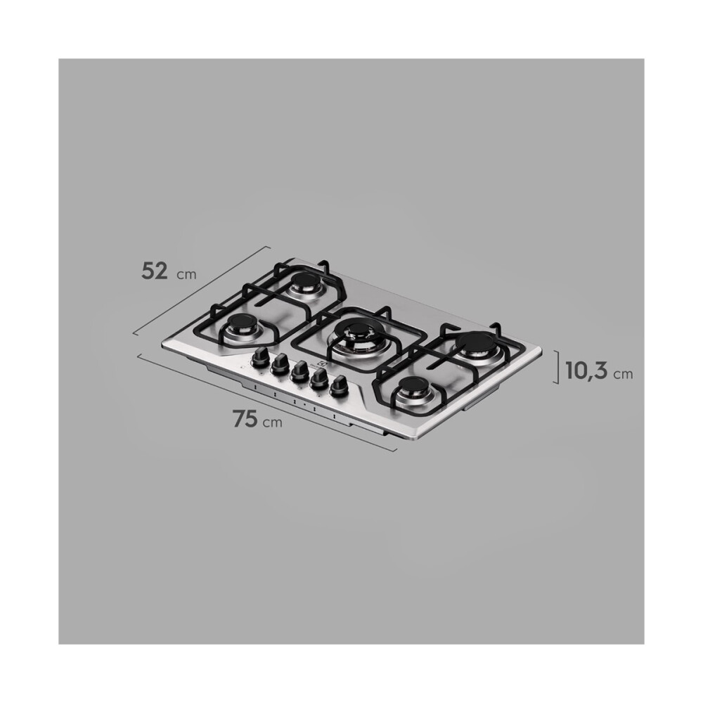 Anafe a Gas Electrolux 5 Hornallas KE5XC Inoxidable