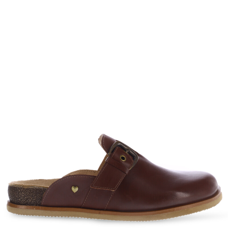 Zuecos de Mujer Bottero c/hebilla Marrón Madera