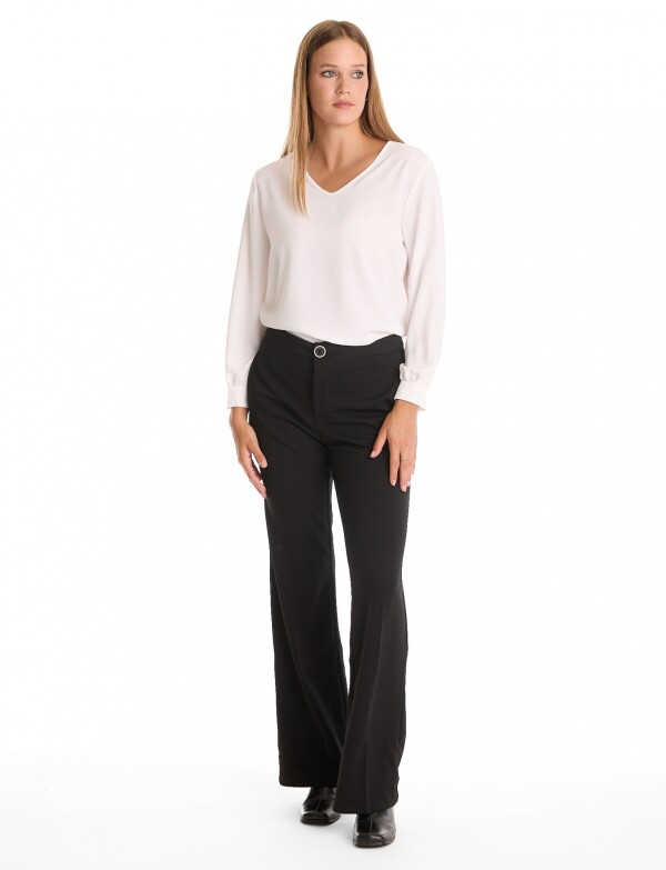 Pantalon Wide Leg NEGRO