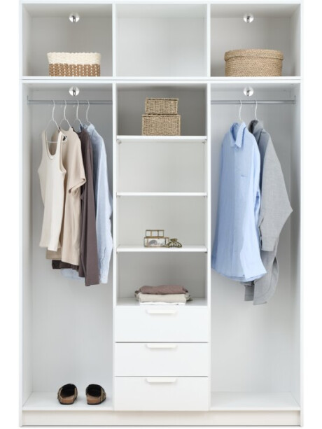 Armario JENSLEV 144x176 combinado blanco Armario JENSLEV 144x176 combinado blanco