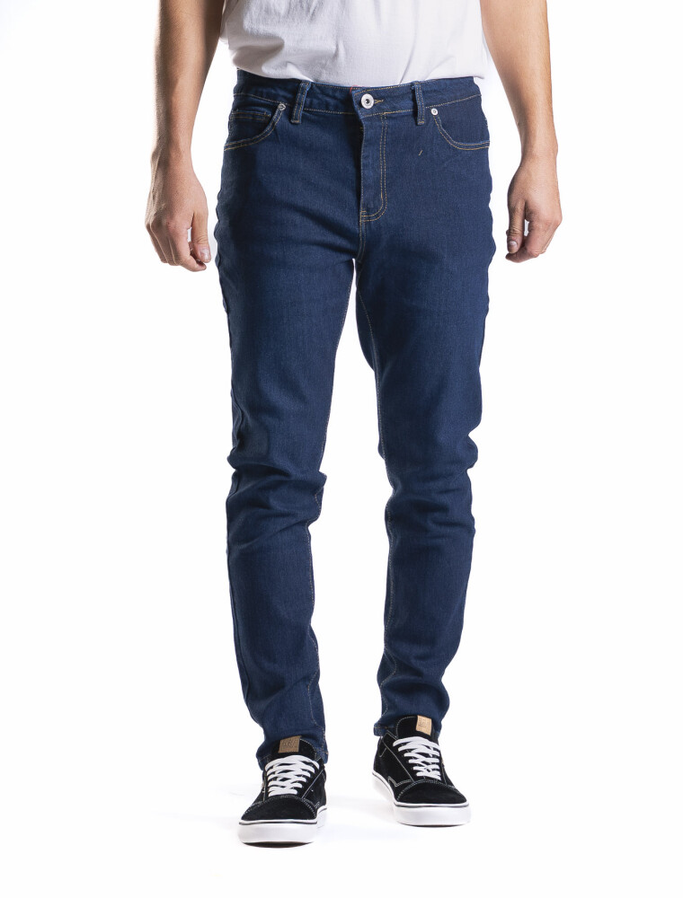 Jean Slim Fit Largo 30 Azul Oscuro