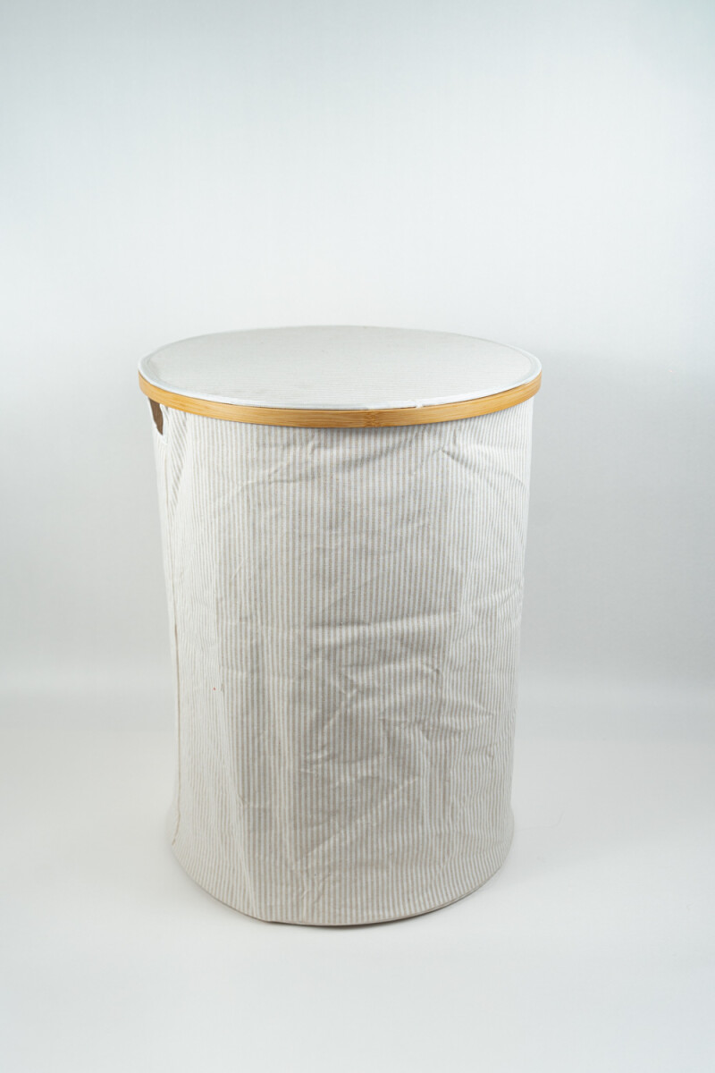 Cesto Aurien A Rayas C/tapa - Estampado 1 