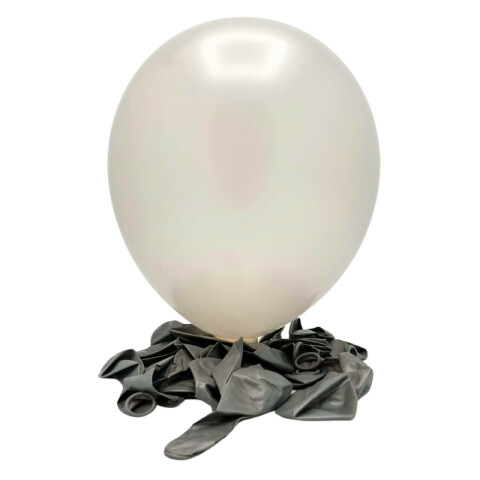 Globos R12 X25 Plateado Perlado
