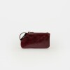Monedero Katy En Cuero Liso Bordeaux