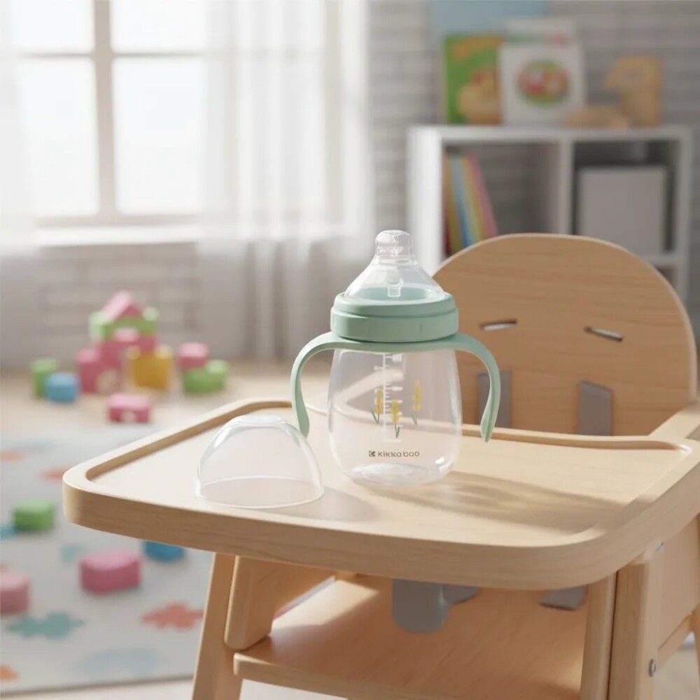 Vaso KIKKABOO 6m+ boquilla silicona Stripy Friends