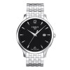 Reloj Tissot Tradition de acero con esfera negra Reloj Tissot Tradition de acero con esfera negra