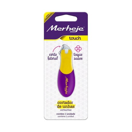 Corta Uñas Merheje Touch Amarillo Violeta 1 Unidad Corta Uñas Merheje Touch Amarillo Violeta 1 Unidad