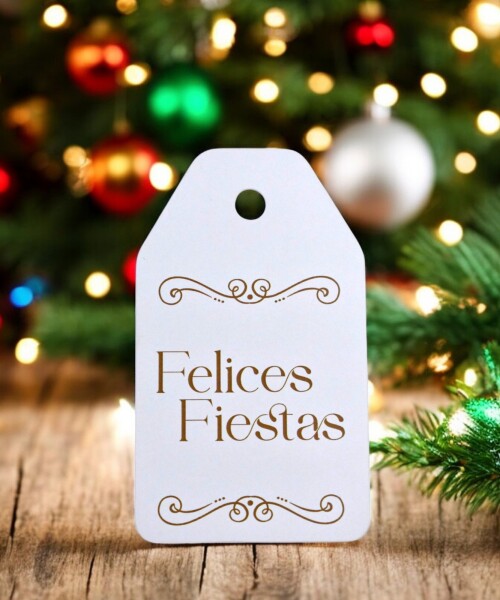 Tag colgante navidad 5x8,5 cm DISEÑO 1