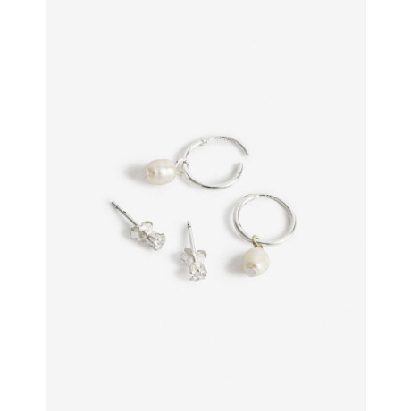 Set De Aros Plata 925 Plateado