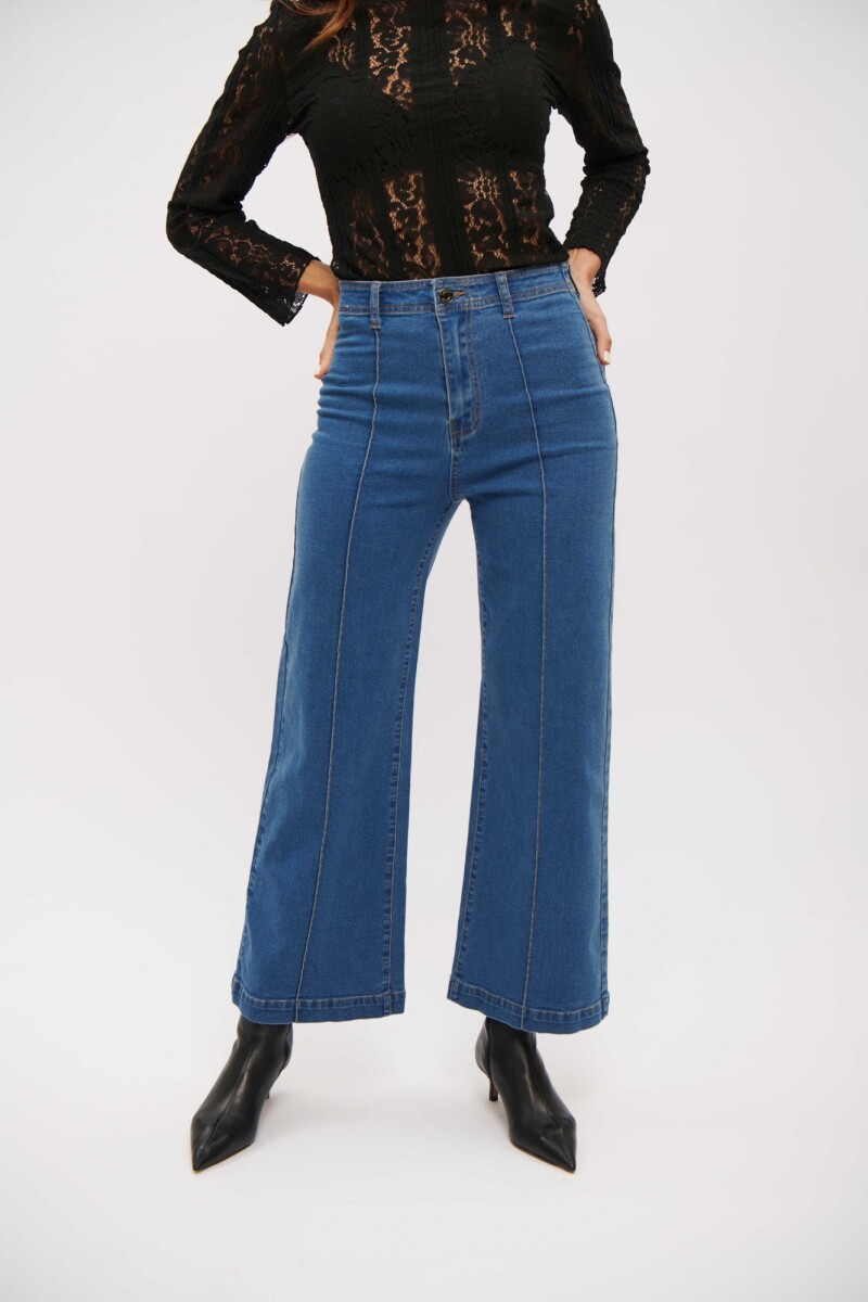 JEAN ELENA WIDE LEG AZUL MEDIO