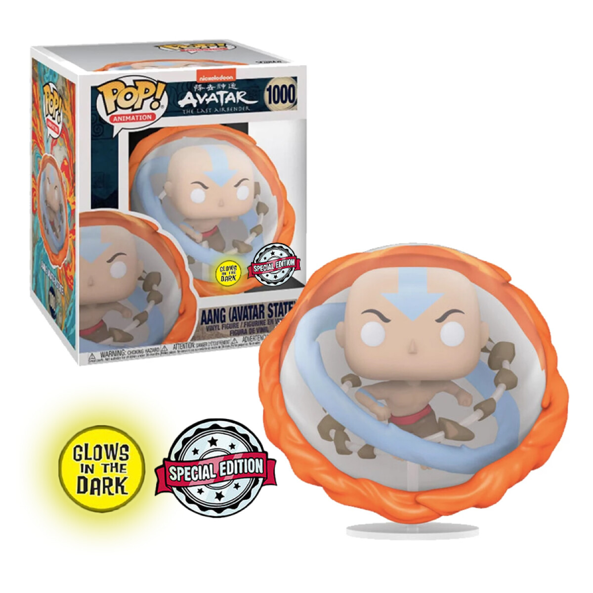 Aang All Elements · Avatar The Last Airbender [Exclusivo - Glows in the Dark] - 1000 