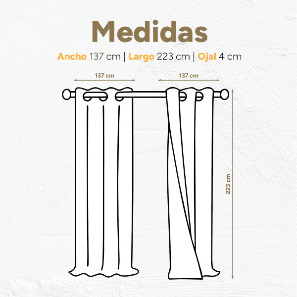Cortina Blackout 100% Engomada Termica Set 2 Paños Tipo Lino Variante Color Gris Claro