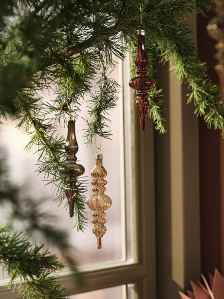 Adornos navideños para el árbol LUCIA L14 cm 3 unidades Adornos navideños para el árbol LUCIA L14 cm 3 unidades