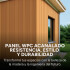 Revestimiento Wpc Simil Madera Wall Panel Lambrin 2.90x16.7 Marrón Madera 3