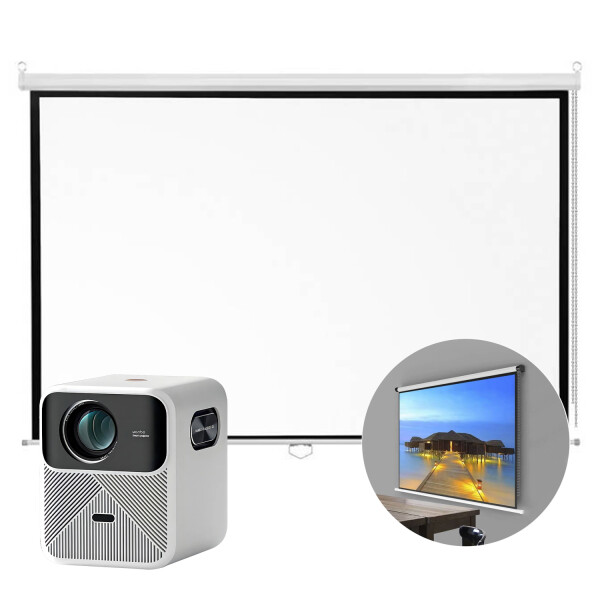 Proyector Wanbo Mozart 1 Hdmi Fhd Wifi + Pantalla 100" PK PROYECTOR WANBO MOZART 1 + PANTALLA