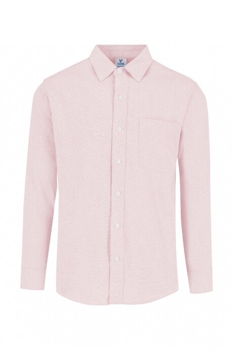 Camisa oxford manga larga Rosa