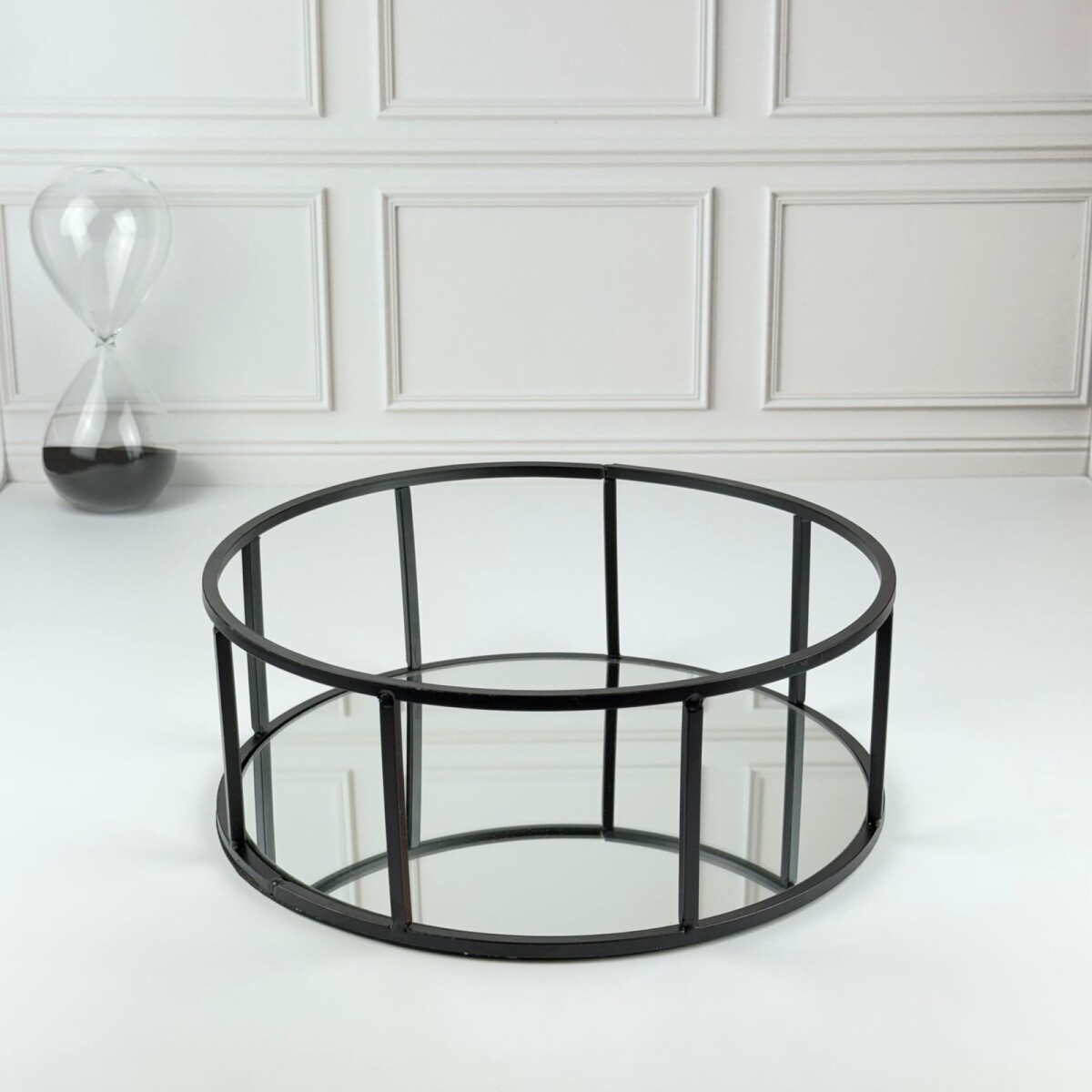 Bandeja Metálica Circular Espejada Ø28cm 